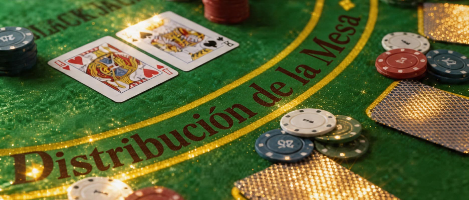 Blackjack Distribución de la Mesa